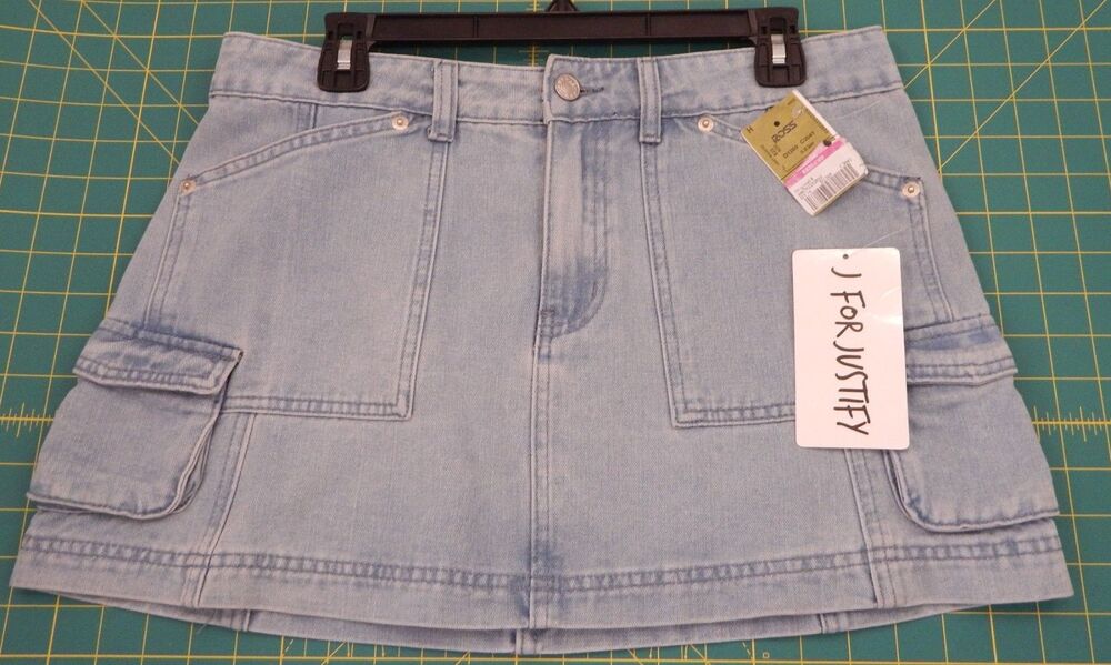 J for Justify Denim Skirt Size 14 JR SHORT NWT or Woman's LARGE (L)